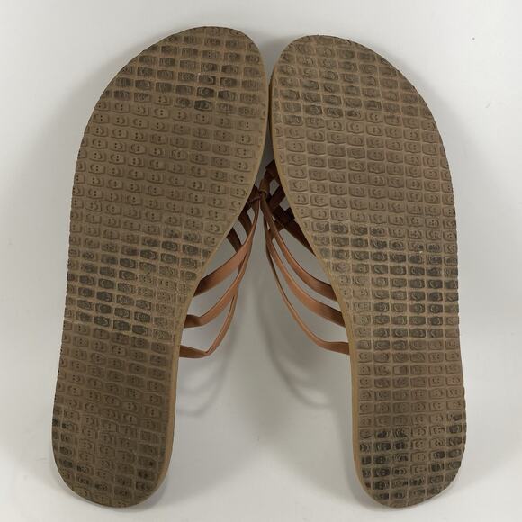 Sanuk Yoga Sandy II Slide Sandals Womens Size 11 Tan Brown Lightweight Comfort - Picture 8 of 9